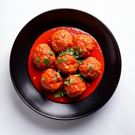 Albóndigas de ternera en salsa de tomate casera